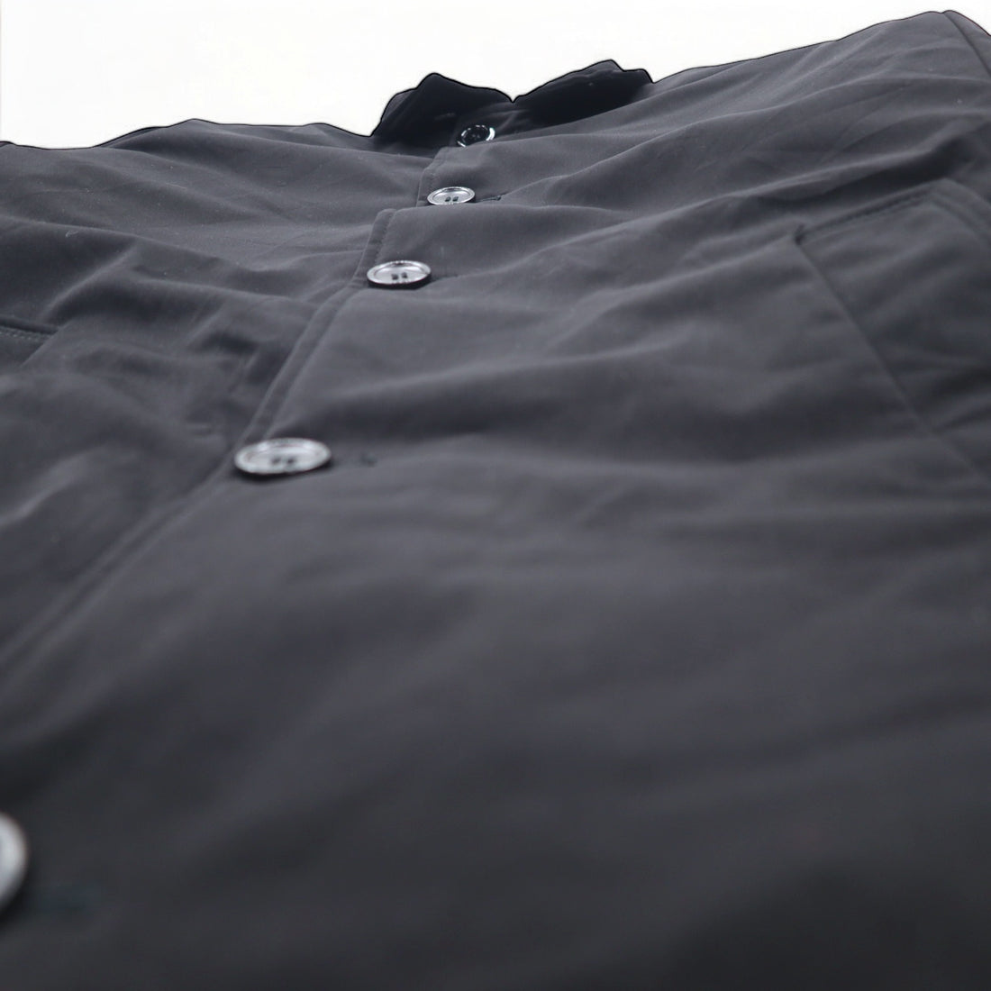 NAUTICA Stand Collar Down Jacket Coat S Black Polyester