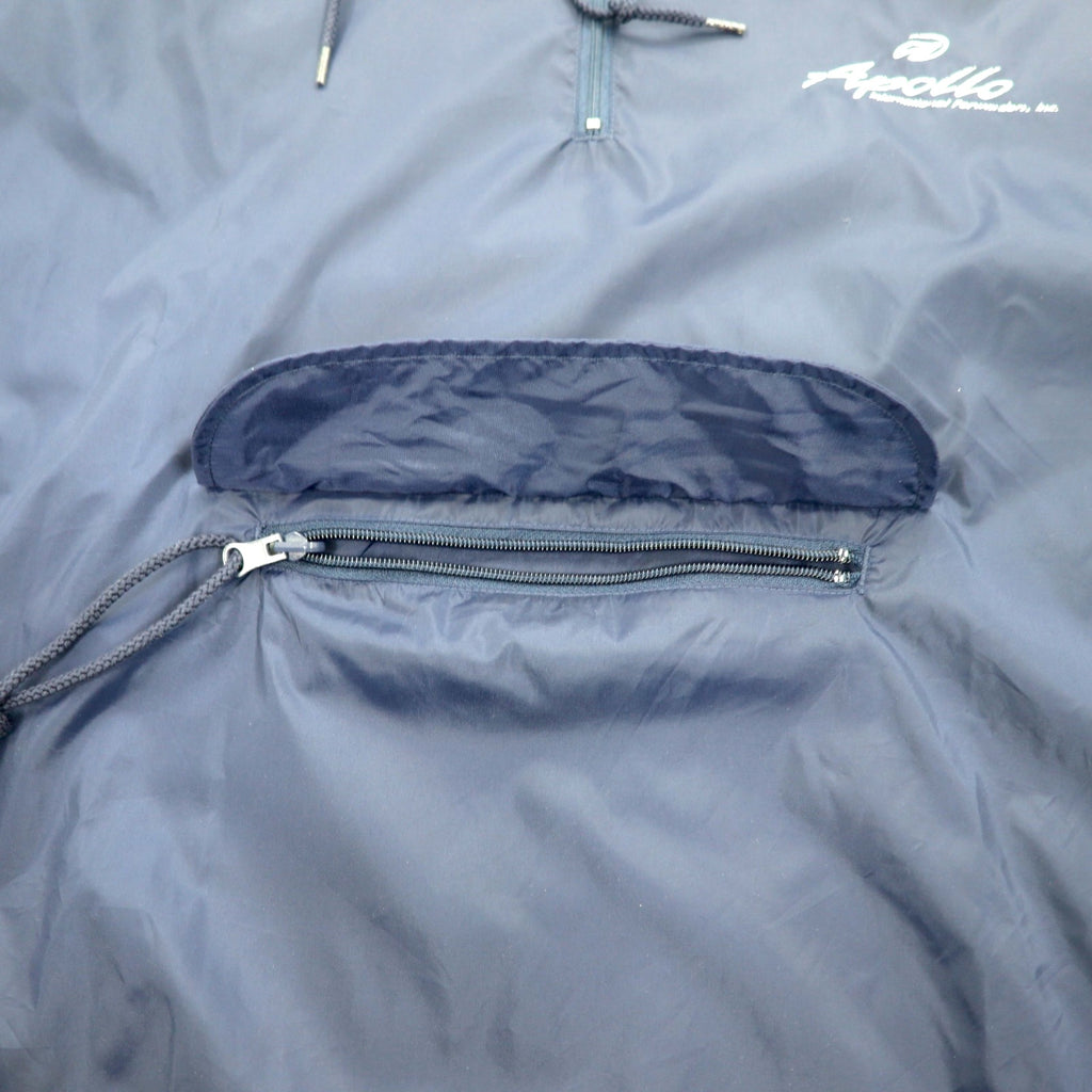 AUGUSTA SPORTSWEAR ハーフジップ アノラックパーカー XL ネイビー ナイロン フロントポケット ドローコード