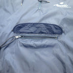 AUGUSTA SPORTSWEAR ハーフジップ アノラックパーカー XL ネイビー ナイロン フロントポケット ドローコード