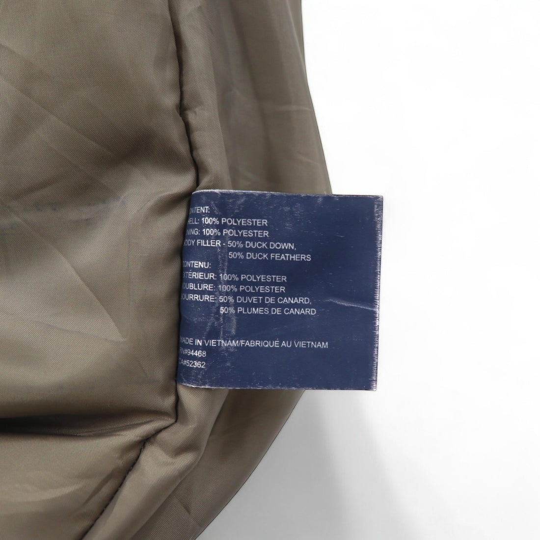 NAUTICA Stand Collar Down Jacket Coat S Black Polyester