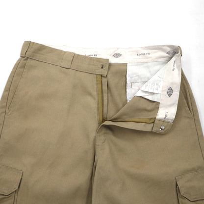Dickies ルーズフィット ツイル カーゴショートパンツ ハーフパンツ L ベージュ LOOSE FIT WR888DS