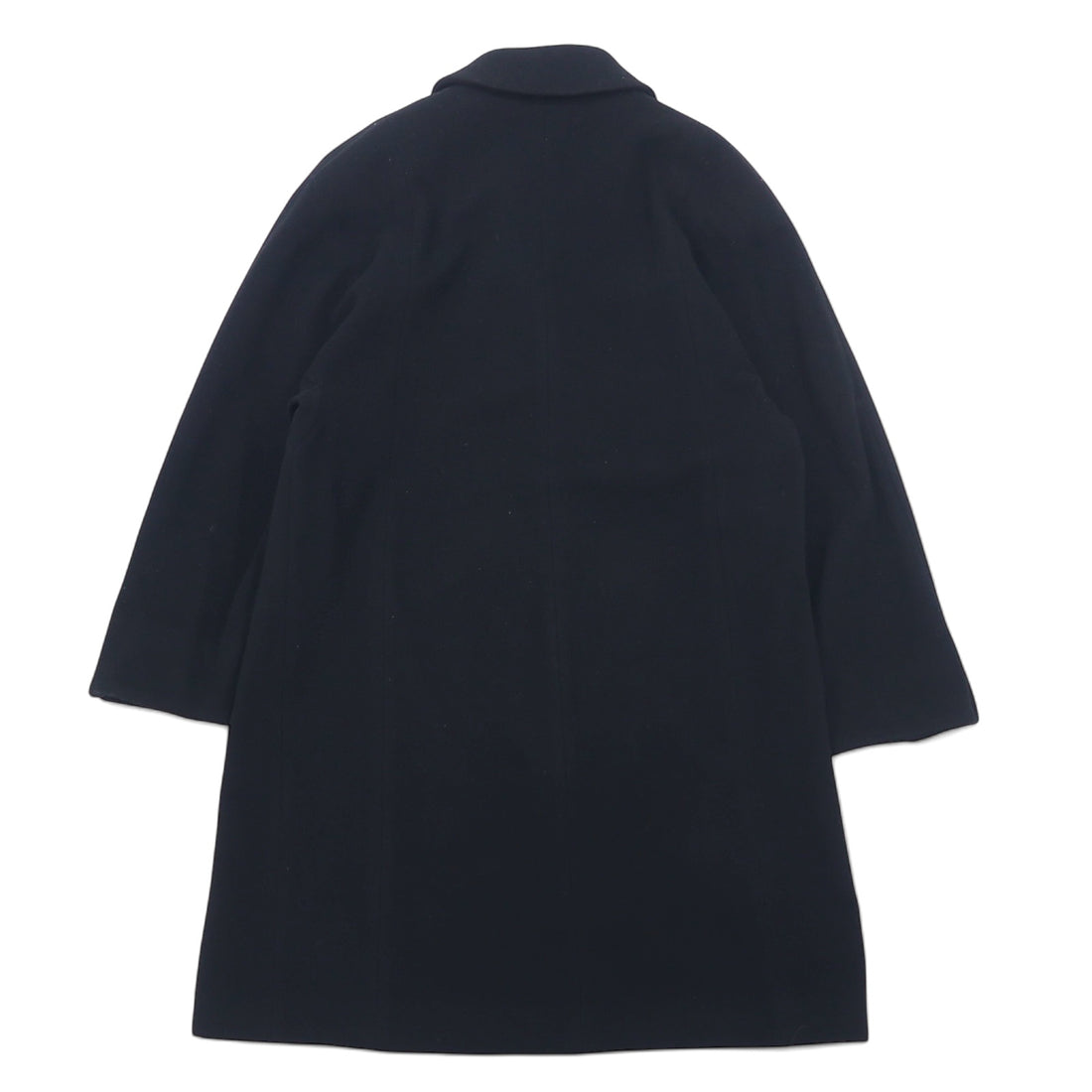 Burberrys スペイン製 カシミヤ チェスターコート M ブラック ウール WOOL & CASHMERE