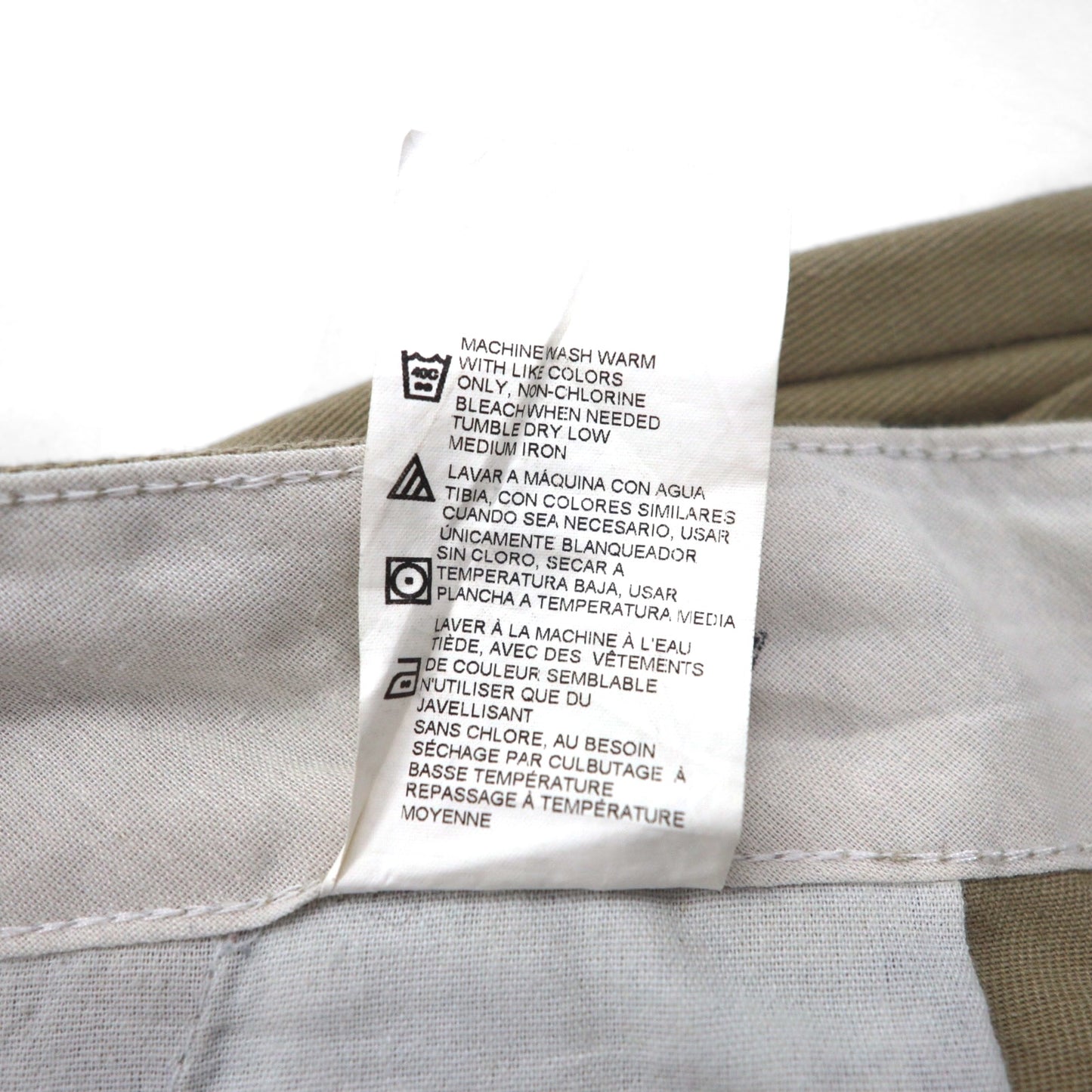 Dickies ルーズフィット ツイル カーゴショートパンツ ハーフパンツ L ベージュ LOOSE FIT WR888DS