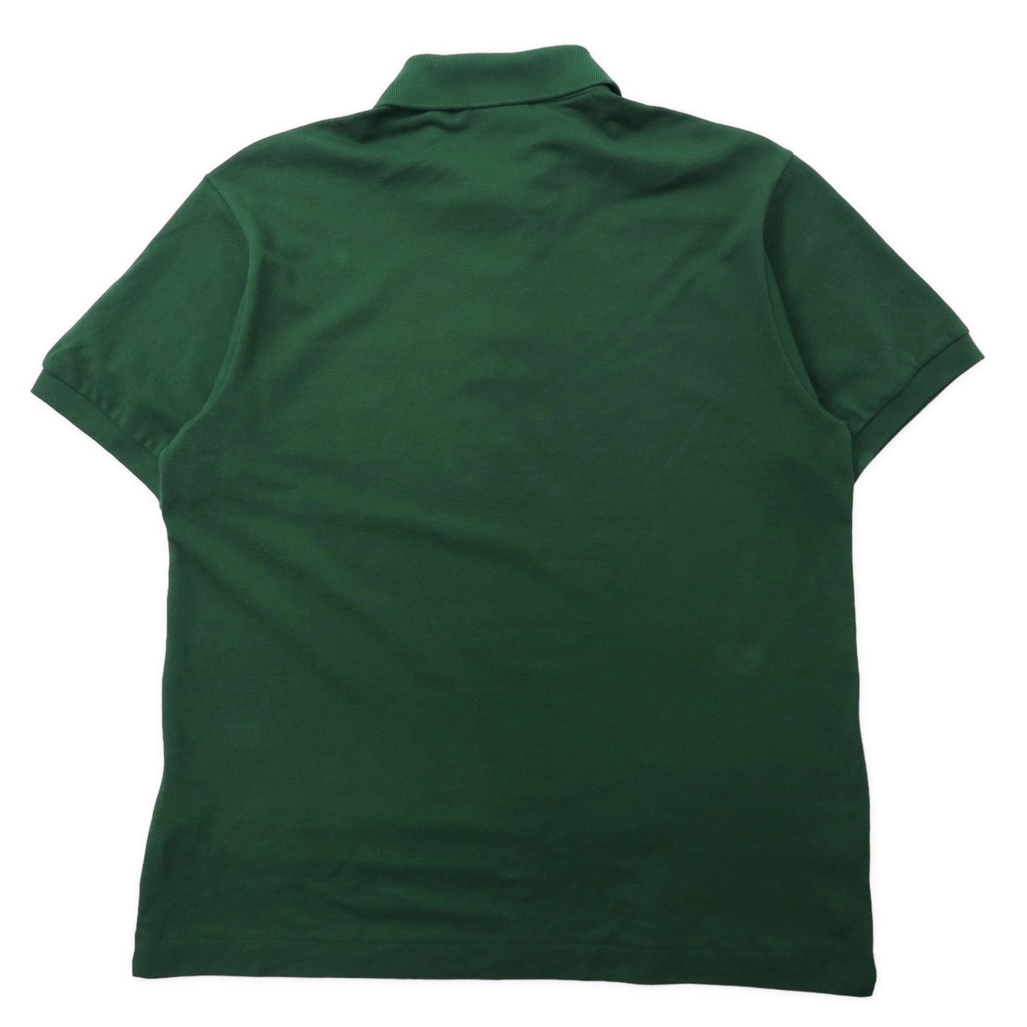 LACOSTE ポロシャツ 5 グリーン コットン ワンポイントロゴ L1212 ペルー製