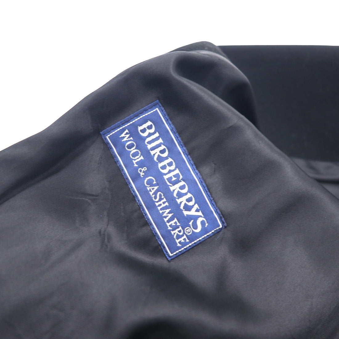 Burberrys スペイン製 カシミヤ チェスターコート M ブラック ウール WOOL & CASHMERE