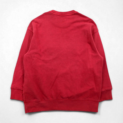 Levi's リラックスフィット RELAXED クルーネックスウェット M レッド ワンポイント 刺繍 85531-0002 未使用品