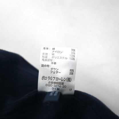 Polo Ralph Lauren 90年代 ミリタリー ダウンジャケット S ネイビー N-3B ファー着脱式