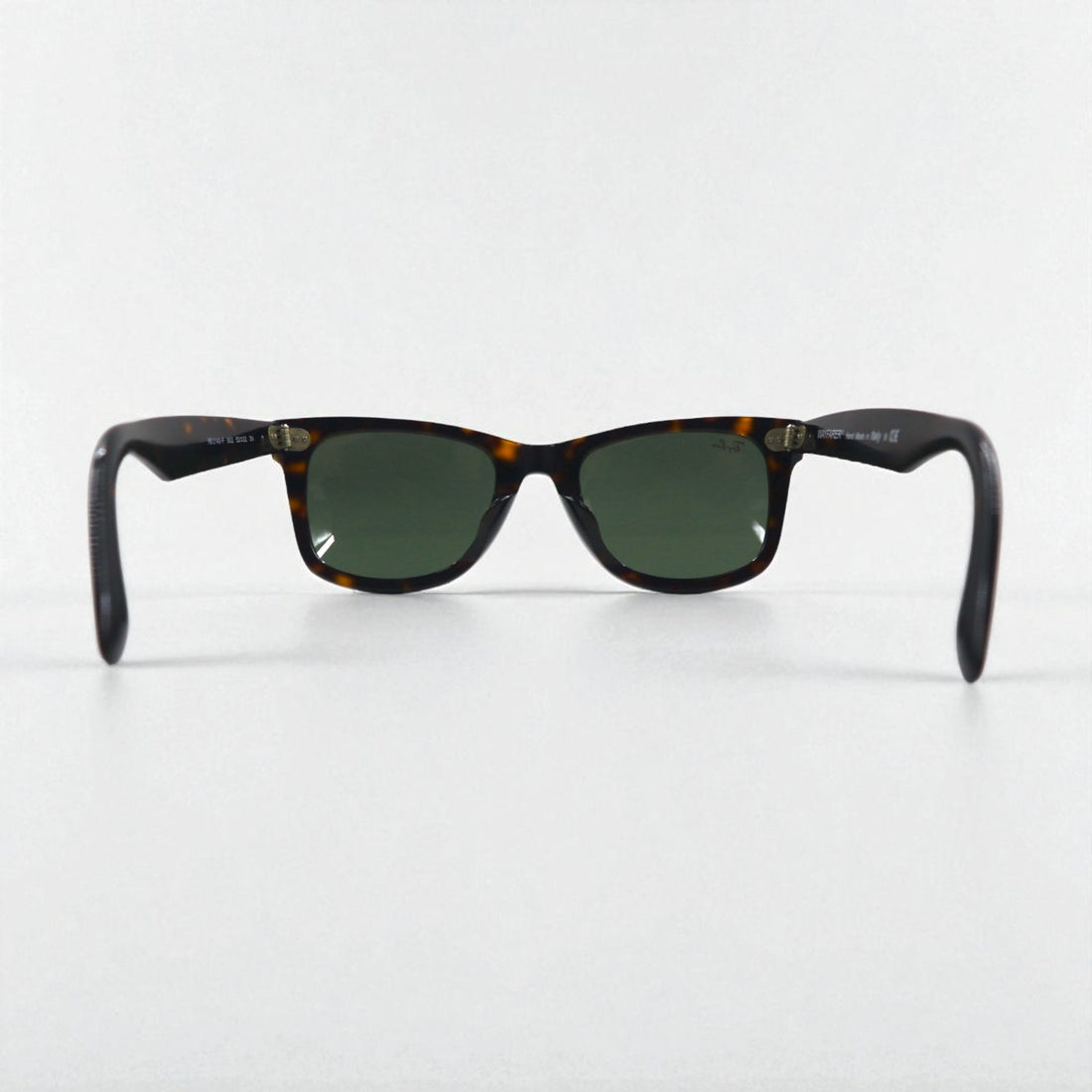 Ray-Ban Wayfarer Wellington Sunglasses, Brown Tortoiseshell, RB2140-F, 902 52-22 3N, Made in Italy
