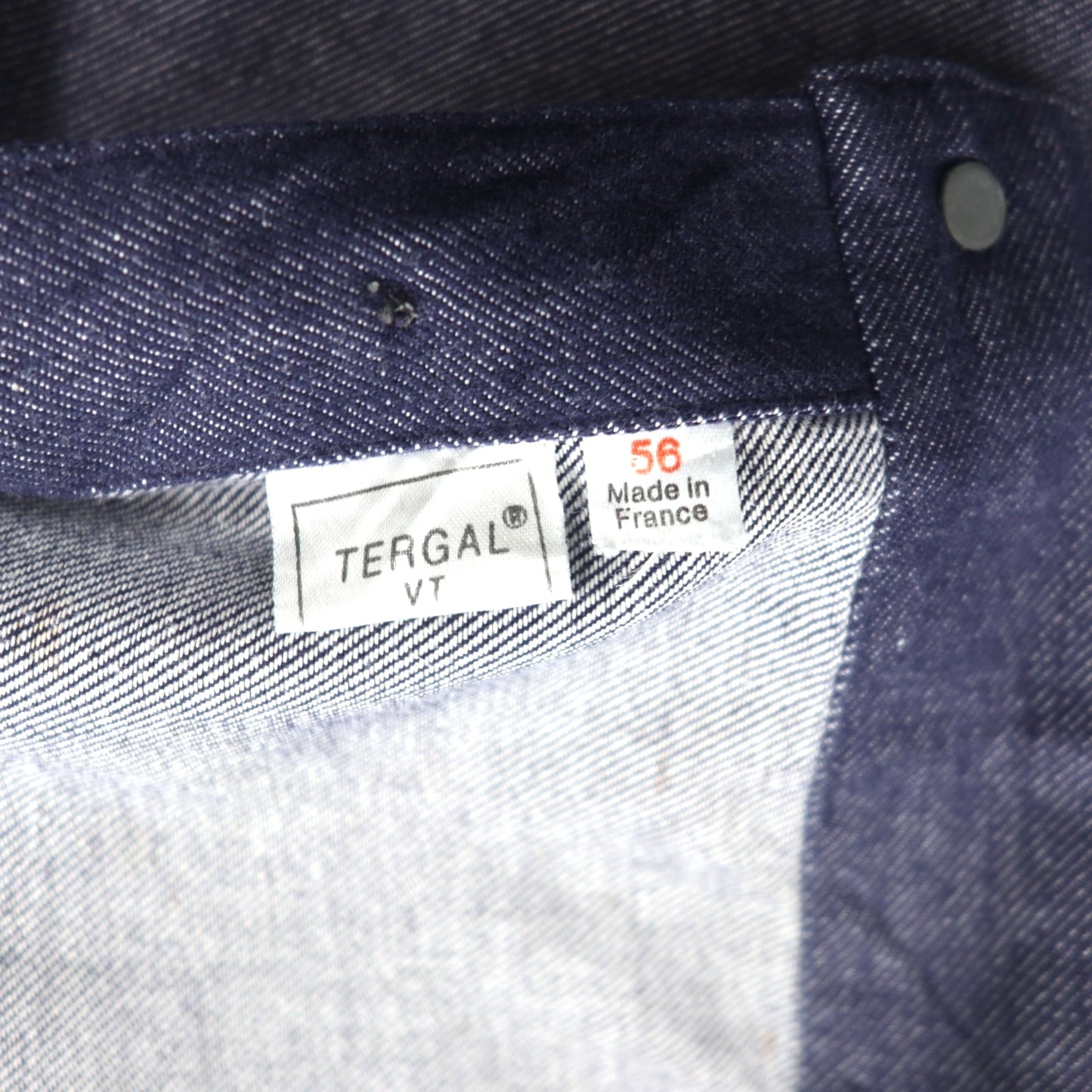 Le Mont Saint Martin 70年代 フランス製 フレンチワーク デニムパンツ 3XL インディゴ ブルー TERGAL