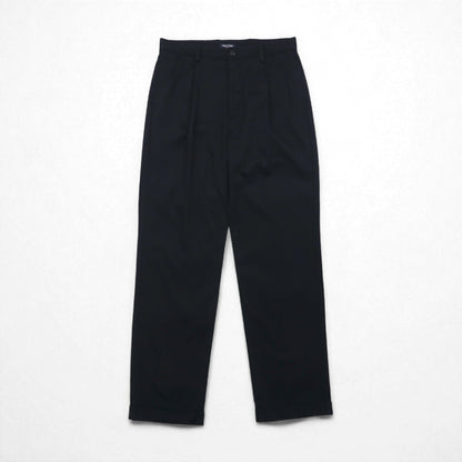 NAUTICA 2-pleat Wide Leg Slacks, Size M, Black, RIGGER Cotton