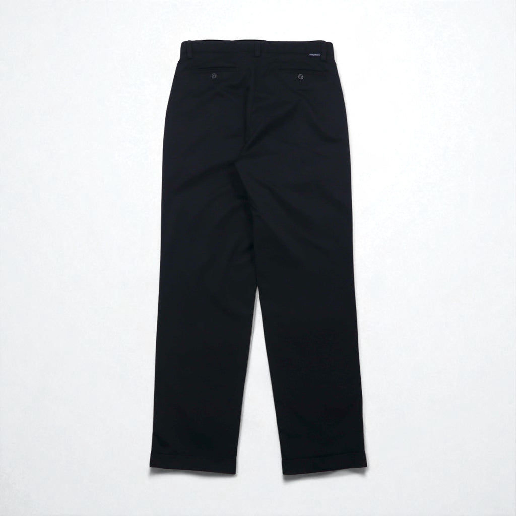 NAUTICA 2-pleat Wide Leg Slacks, Size M, Black, RIGGER Cotton
