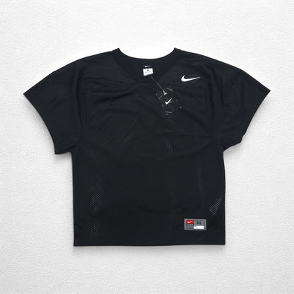 NIKE Mesh Game Shirt XL Black Polyester Swoosh 678434-010 Unused