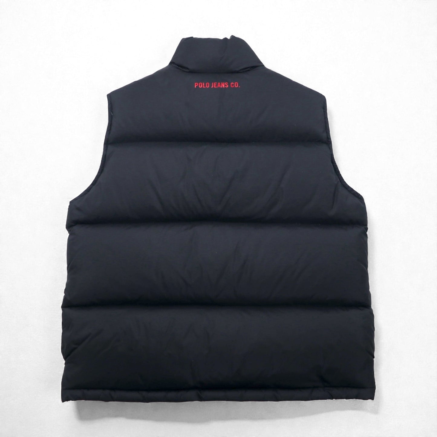 POLO JEANS CO. Ralph Lauren 90年代 ボリューム  ダウンベスト S ブラック リップストップ