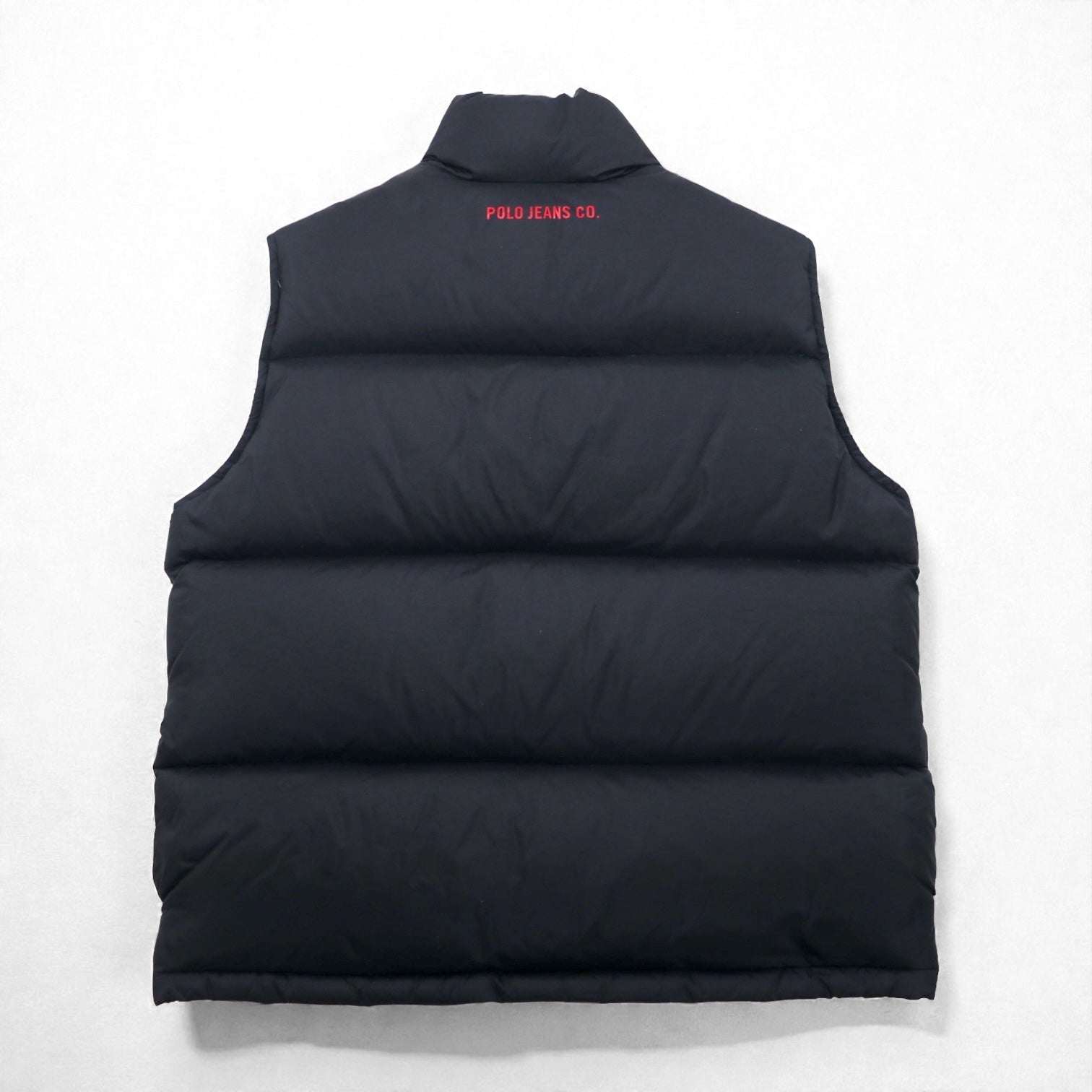 POLO JEANS CO. Ralph Lauren 90年代 ボリューム  ダウンベスト S ブラック リップストップ