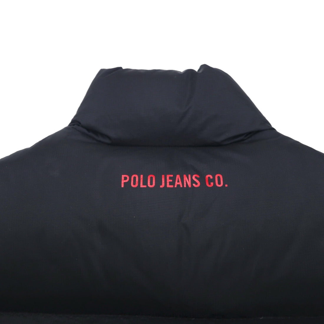 POLO JEANS CO. Ralph Lauren 90年代 ボリューム  ダウンベスト S ブラック リップストップ