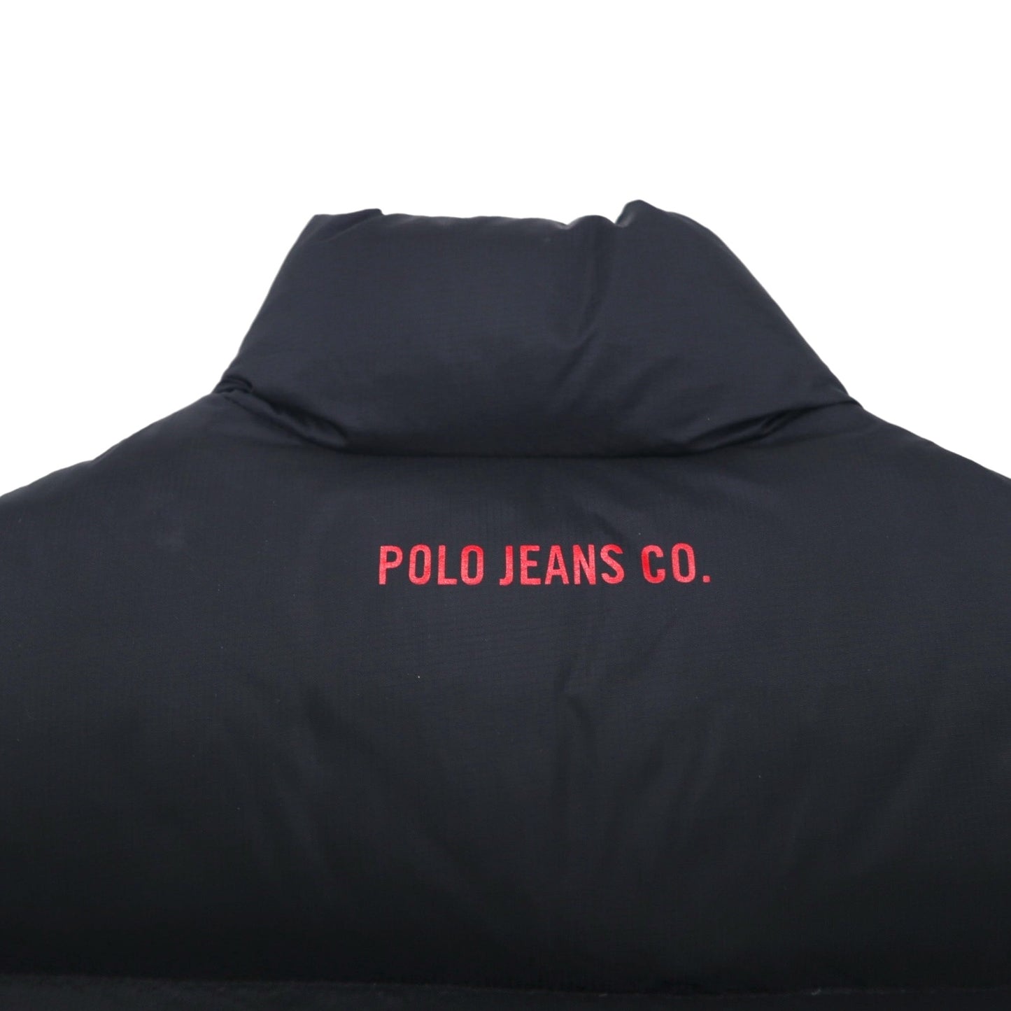 POLO JEANS CO. Ralph Lauren 90年代 ボリューム  ダウンベスト S ブラック リップストップ