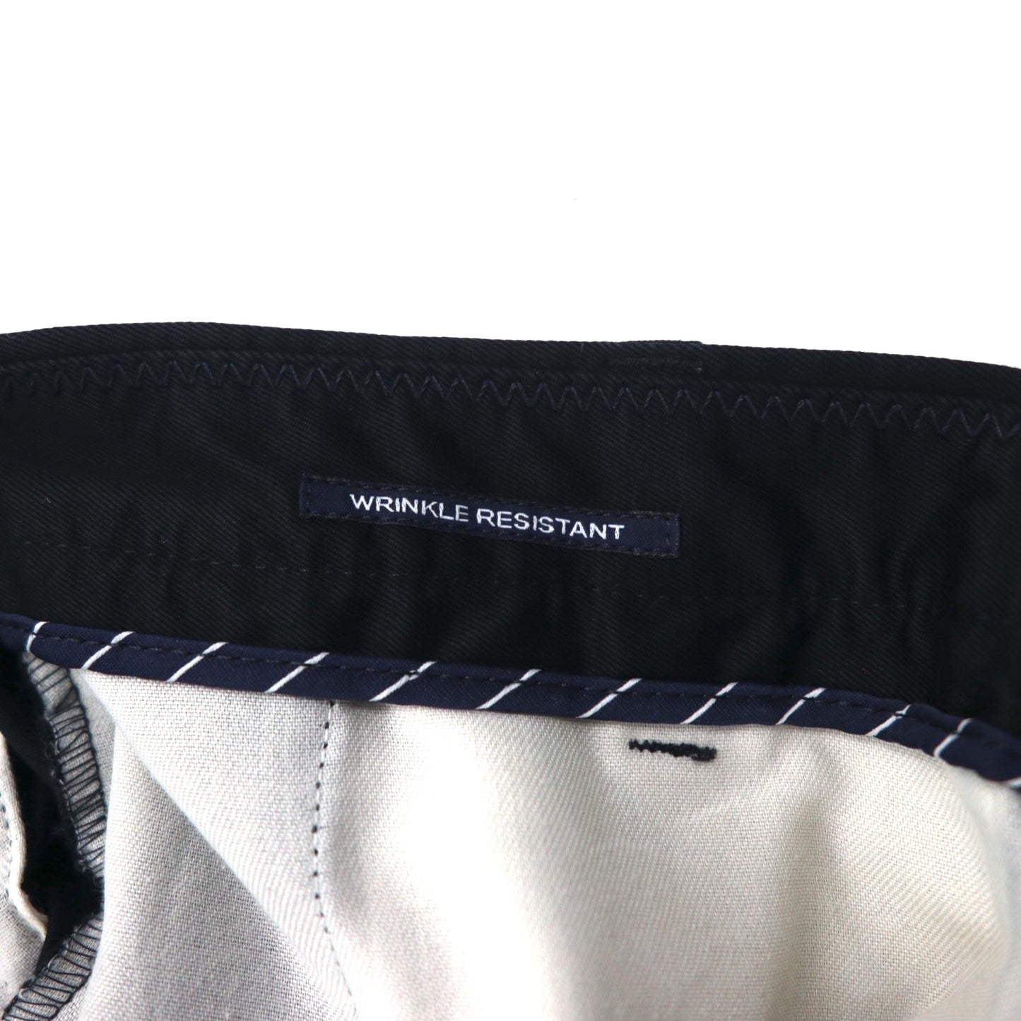 NAUTICA 2-pleat Wide Leg Slacks, Size M, Black, RIGGER Cotton