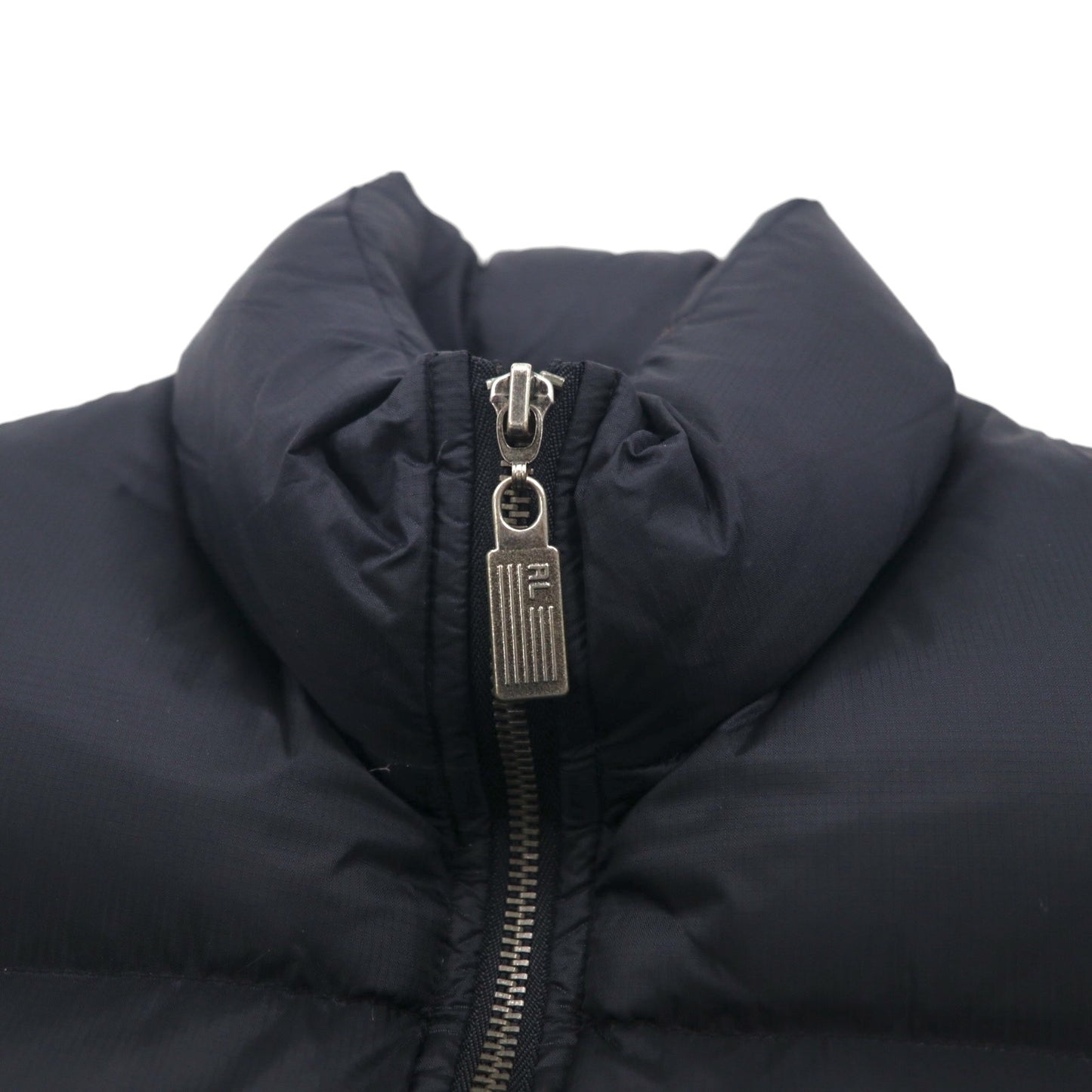 POLO JEANS CO. Ralph Lauren 90年代 ボリューム  ダウンベスト S ブラック リップストップ