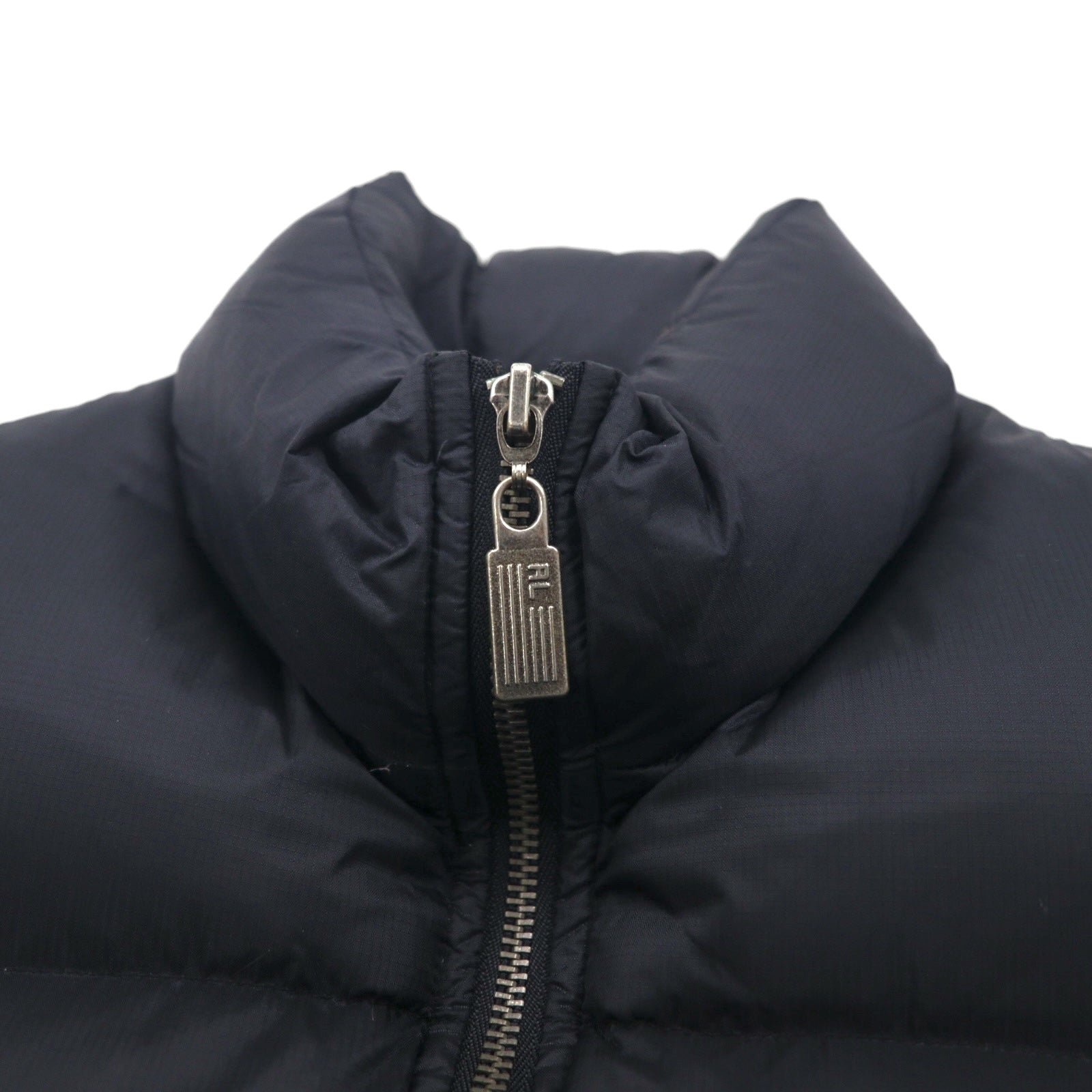 POLO JEANS CO. Ralph Lauren 90年代 ボリューム  ダウンベスト S ブラック リップストップ