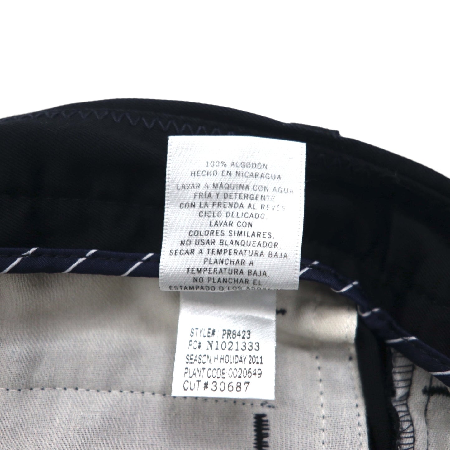 NAUTICA 2-pleat Wide Leg Slacks, Size M, Black, RIGGER Cotton