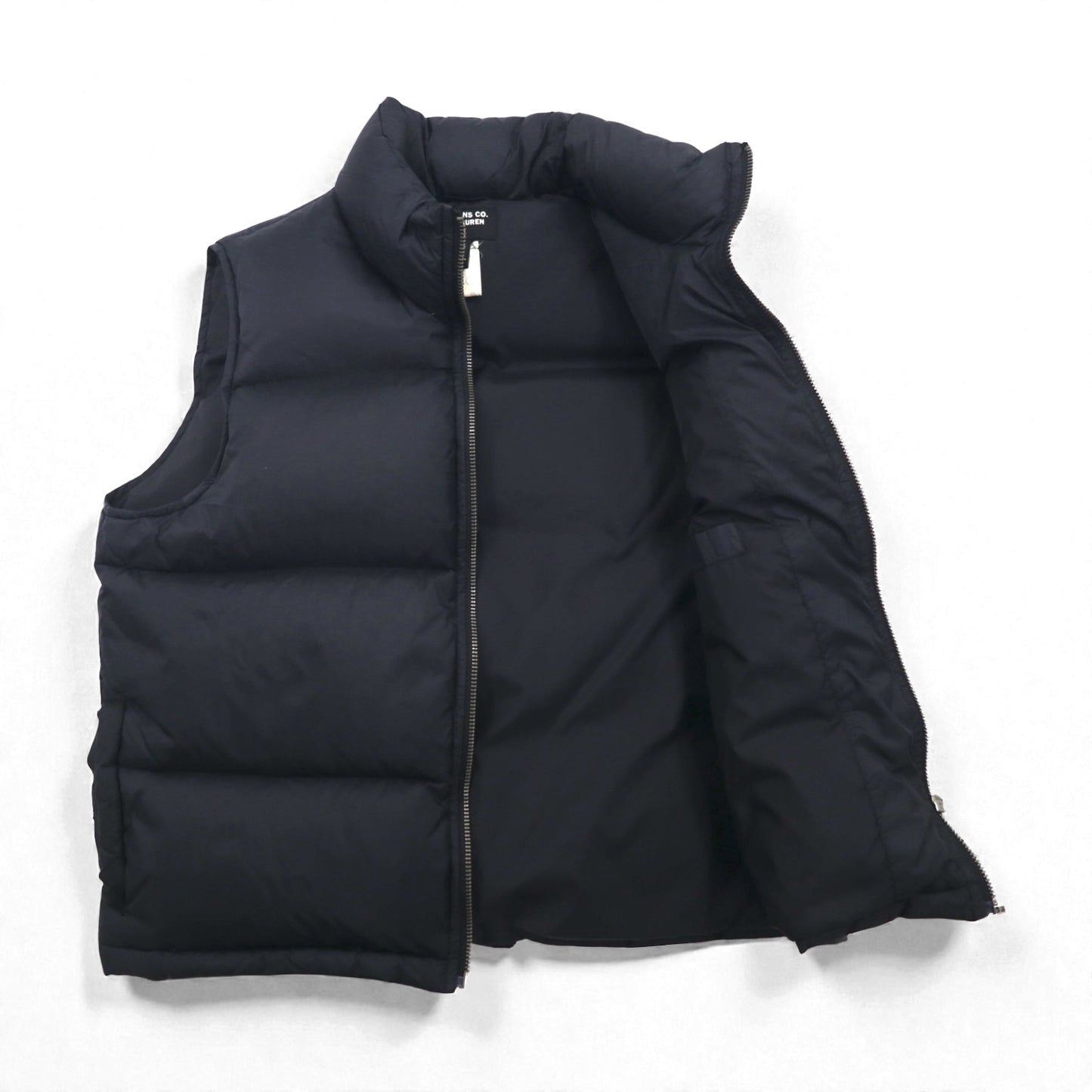 POLO JEANS CO. Ralph Lauren 90年代 ボリューム  ダウンベスト S ブラック リップストップ