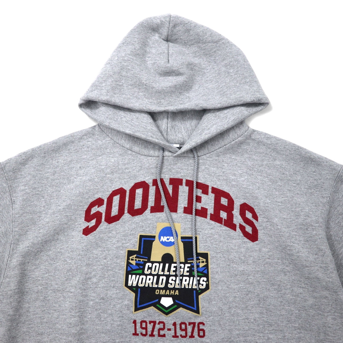 Champion ECO College Print Hoodie 3XL Grey Cotton Fleece Lining NCAA SOONERS Big Size