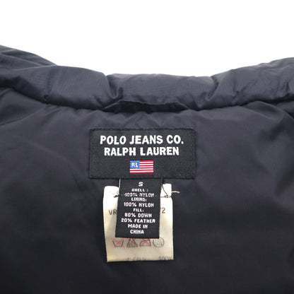 POLO JEANS CO. Ralph Lauren 90年代 ボリューム  ダウンベスト S ブラック リップストップ