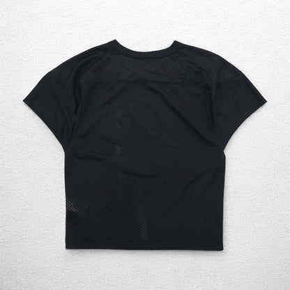 NIKE Mesh Game Shirt XL Black Polyester Swoosh 678434-010 Unused