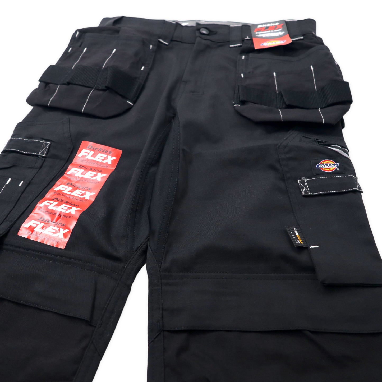 Dickies ダブルニー タクティカル ワークパンツ カーゴパンツ 30 ブラック コットン CORDURA マルチポケット UNIVERSAL FLEX HOLSTER TRS TR2010S 未使用品