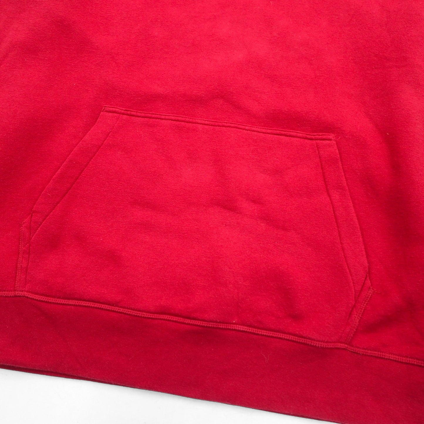 AND1 00年代 ブランク スウェットシャツ トレーナー XL レッド 無地 裏起毛 フロントポケット