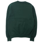 JERZEES USA製 90年代 SUPER SWEATS クルーネック スウェット M グリーン コットン 裏起毛 YHS Dance Team ワンポイント刺繍