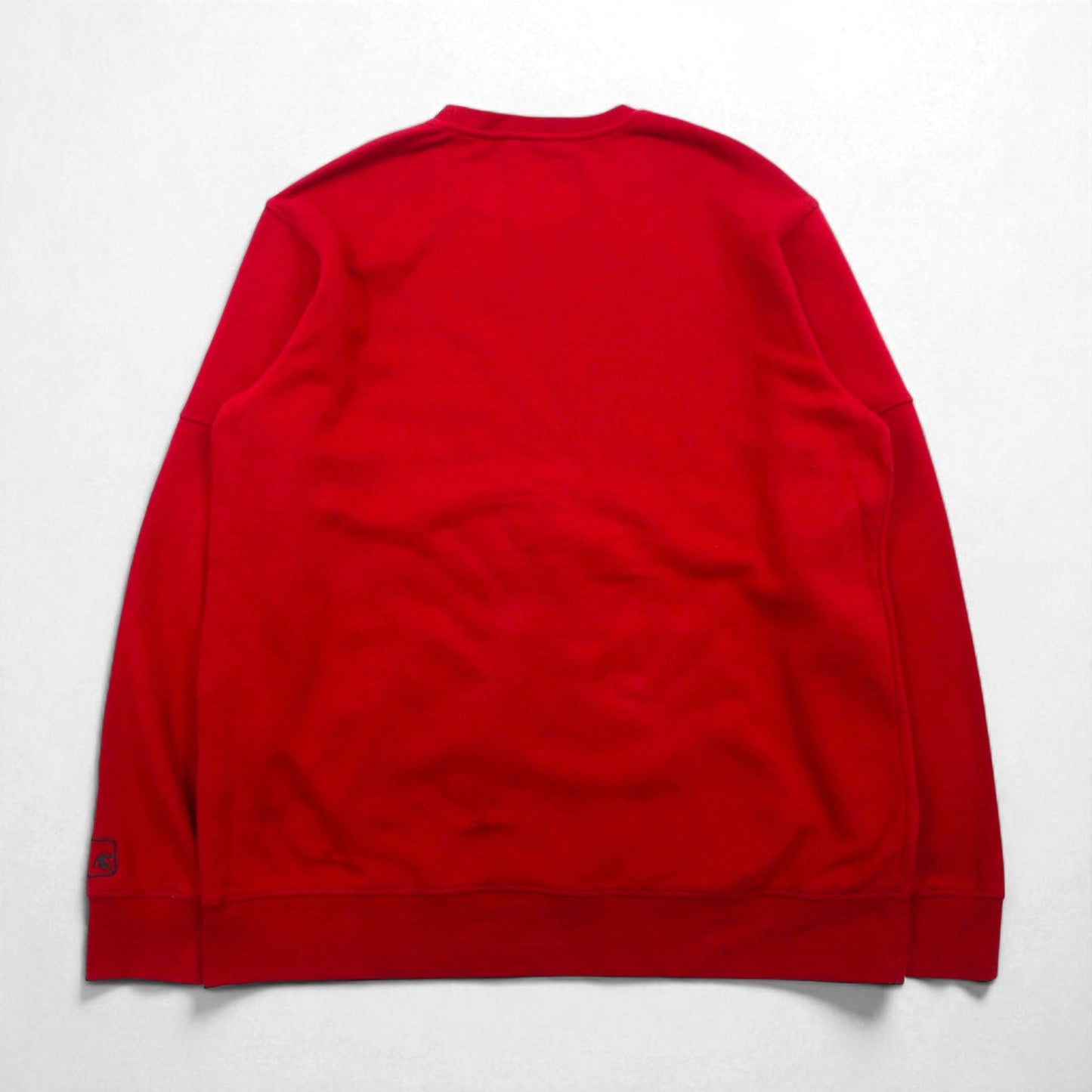 AND1 00年代 ブランク スウェットシャツ トレーナー XL レッド 無地 裏起毛 フロントポケット