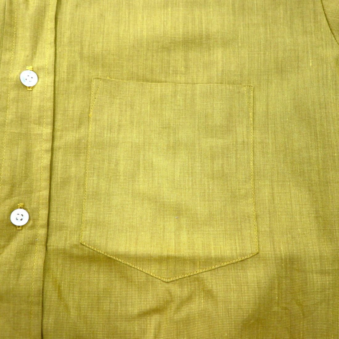 TOWNCRAFT ( Penneys ) 60年代 PENN-PREST 半袖 ボタンダウンシャツ M キャメル コットン