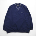 Eddie Bauer Piste Pullover Nylon Jacket, Size L, Navy, Water-Repellent, Polyester, One-Point Logo Embroidery, Side Pockets