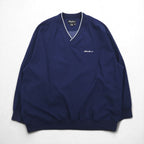 Eddie Bauer Piste Pullover Nylon Jacket, Size L, Navy, Water-Repellent, Polyester, One-Point Logo Embroidery, Side Pockets