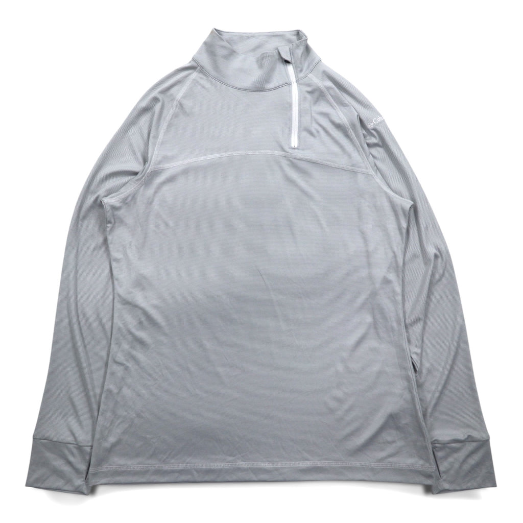 Columbia ハーフジップ トップス ロンT M グレー OMNI-WICK NEW CLASSIC PULLOVER 19S97WL
