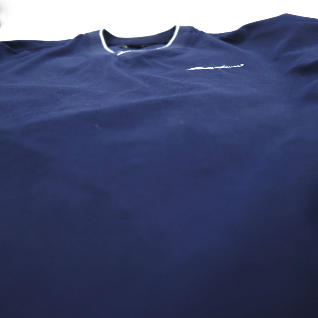Eddie Bauer Piste Pullover Nylon Jacket, Size L, Navy, Water-Repellent, Polyester, One-Point Logo Embroidery, Side Pockets