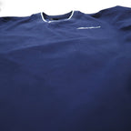 Eddie Bauer Piste Pullover Nylon Jacket, Size L, Navy, Water-Repellent, Polyester, One-Point Logo Embroidery, Side Pockets