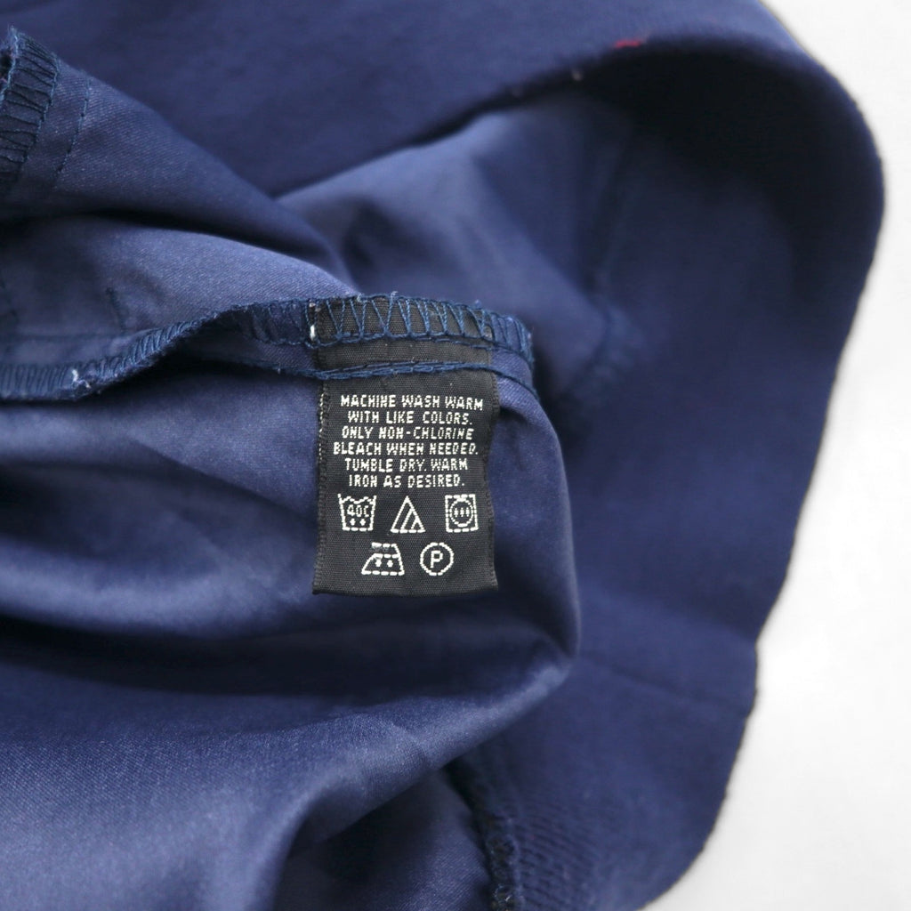 Eddie Bauer Piste Pullover Nylon Jacket, Size L, Navy, Water-Repellent, Polyester, One-Point Logo Embroidery, Side Pockets