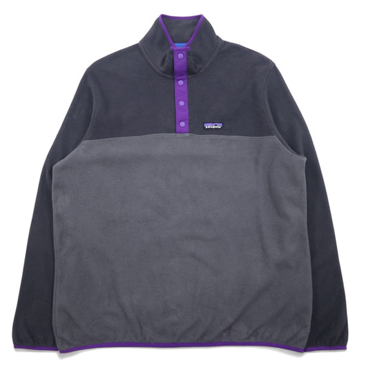 patagonia マイクロD スナップT フリース プルオーバー L グレー ポリエステル MICRO D SNAP-T FLEECE 26165