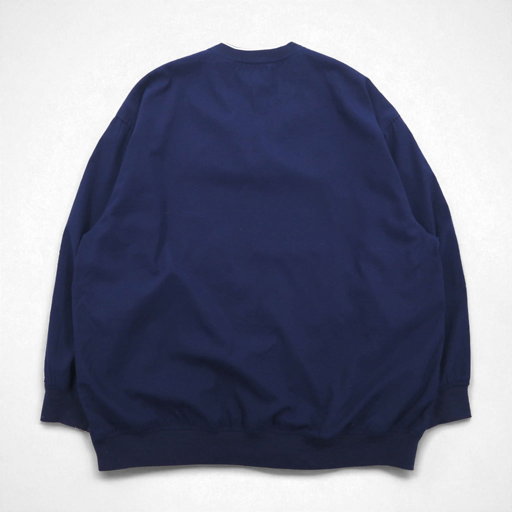 Eddie Bauer Piste Pullover Nylon Jacket, Size L, Navy, Water-Repellent, Polyester, One-Point Logo Embroidery, Side Pockets