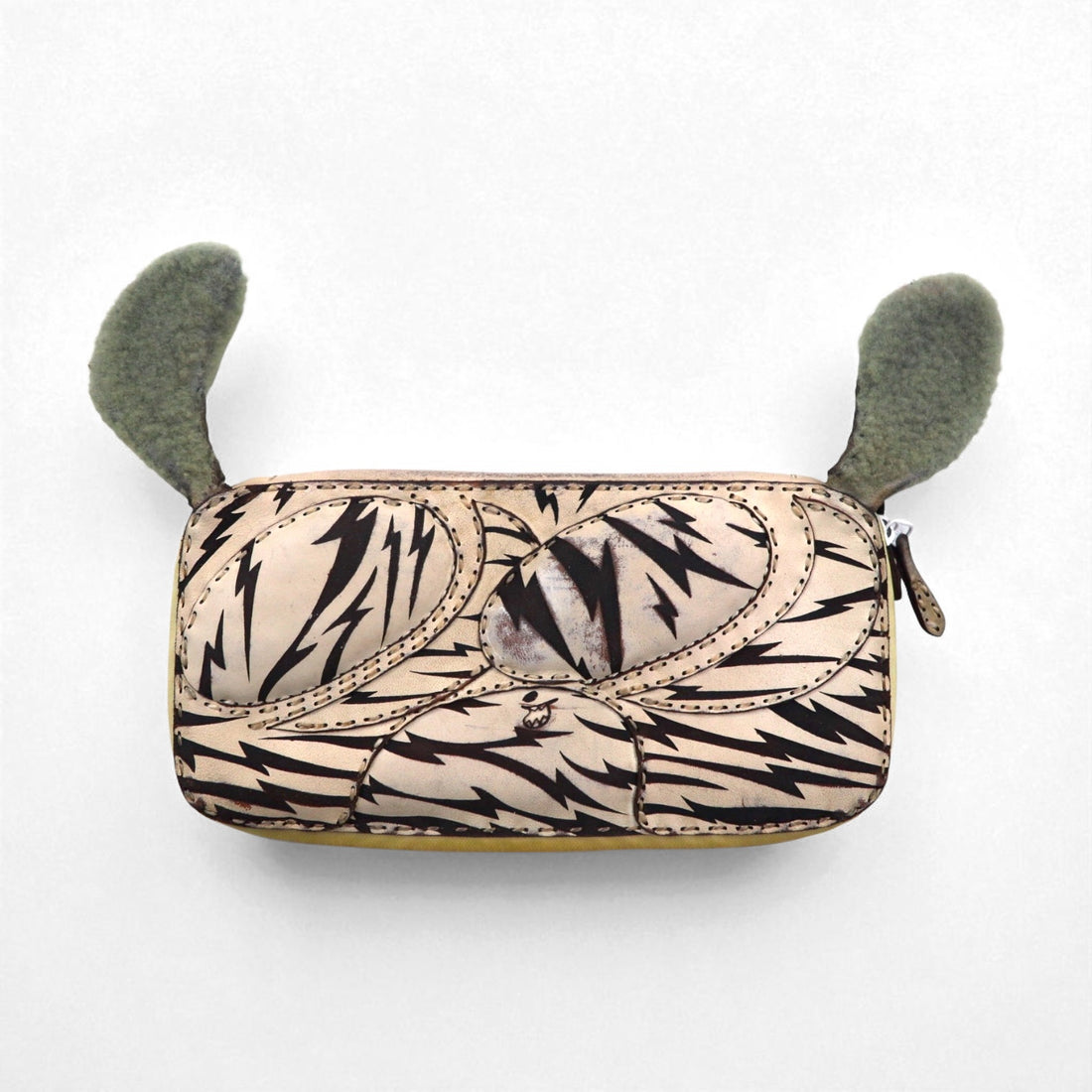 SKOLOCT × Ojaga design 長財布 LONG WALLET ラウンドジップ 総柄 ネオン TSUYOSHI NAKANO