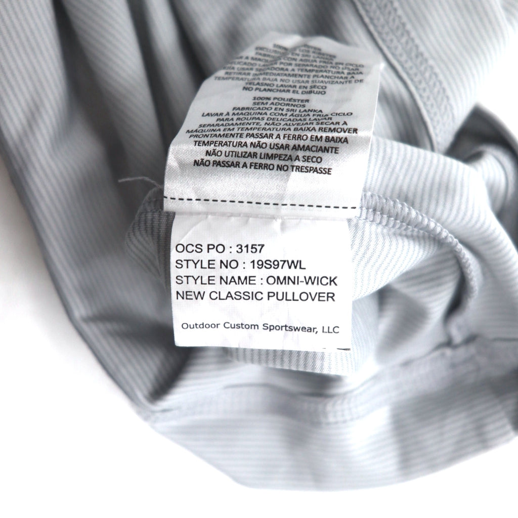 Columbia ハーフジップ トップス ロンT M グレー OMNI-WICK NEW CLASSIC PULLOVER 19S97WL