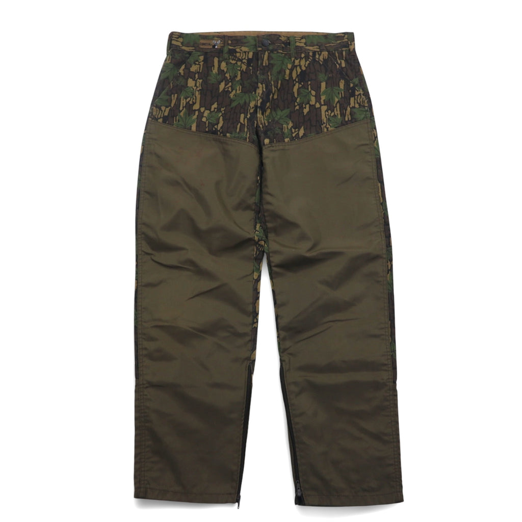 90年代 WINCHESTER ハンティングパンツ L カーキ リアルツリー カモフラ 切替 CONCEAL 裾ジップ