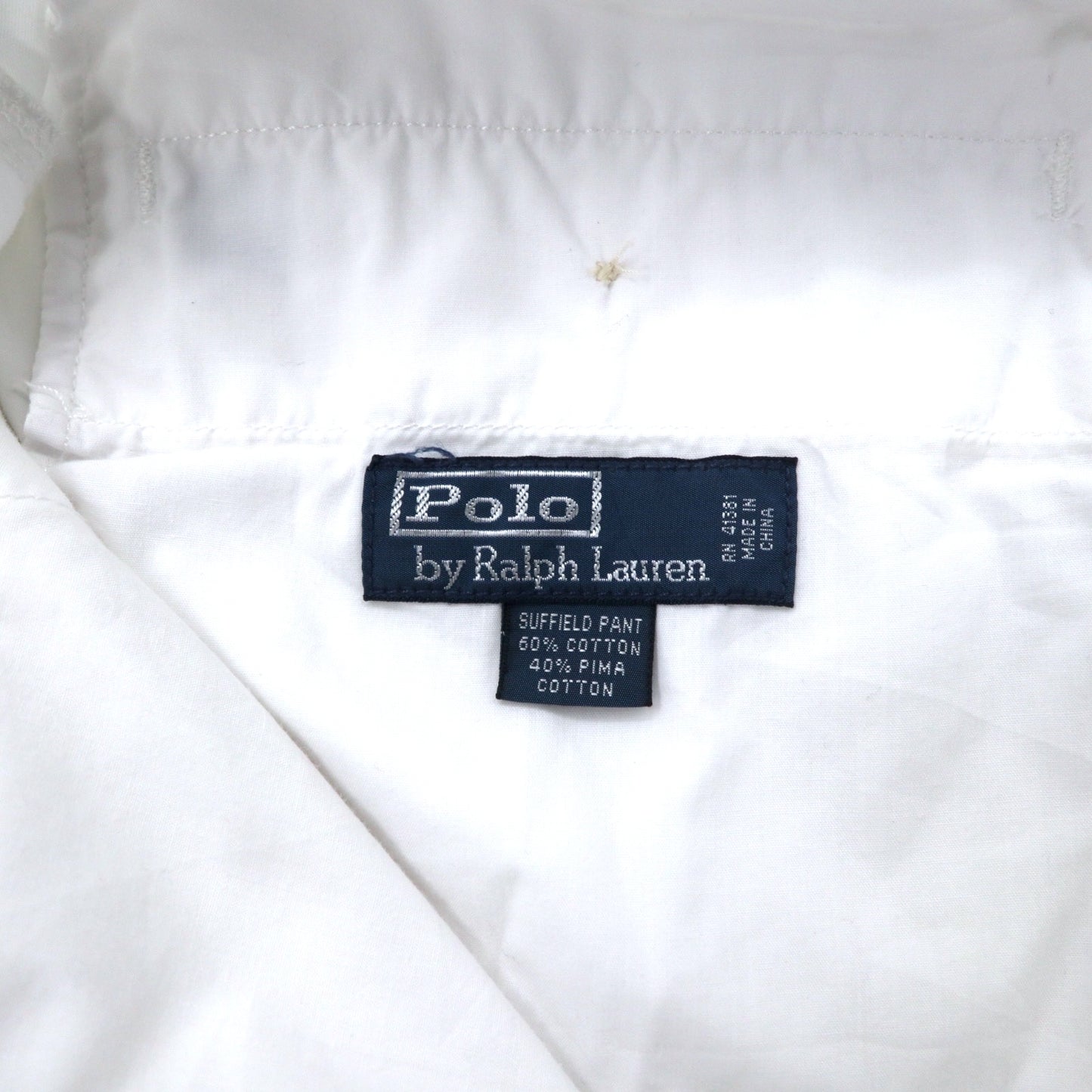 Polo by Ralph Lauren チノパンツ 32 ホワイト コットン SUFFIELD PANT