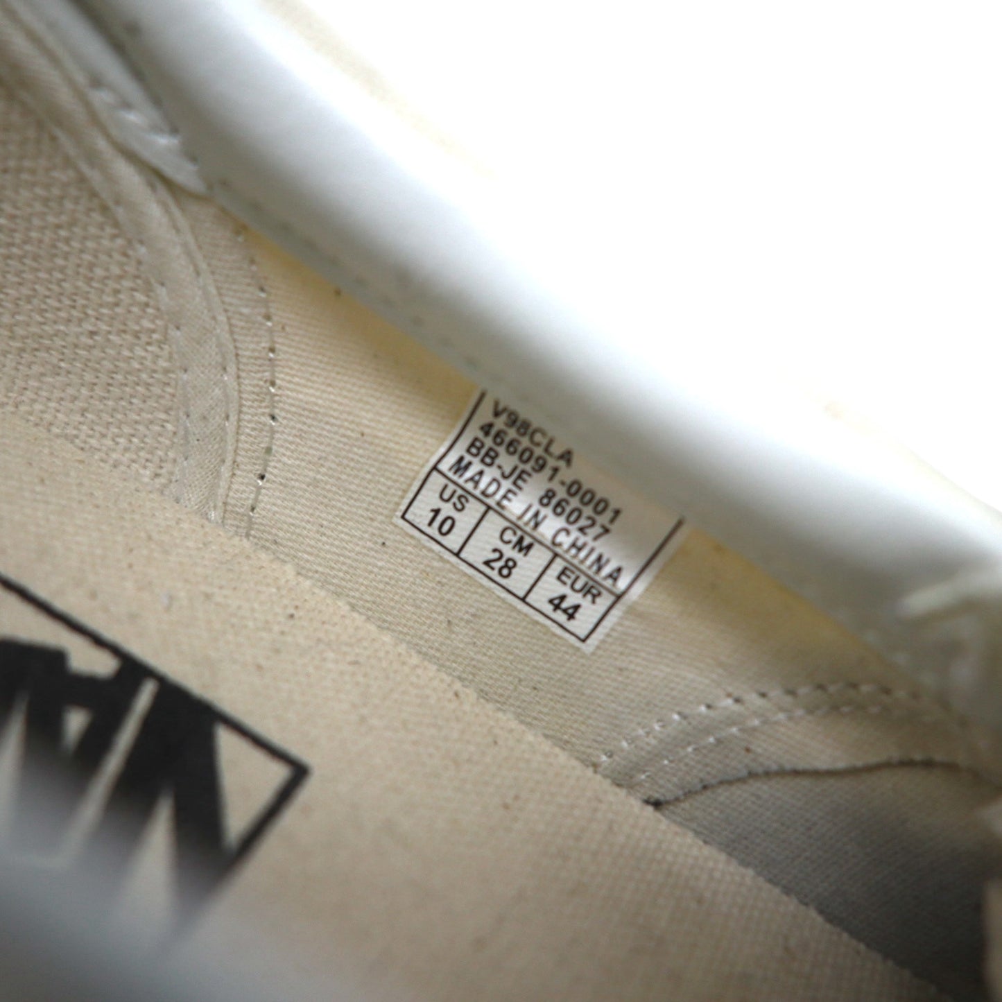 VANS フラッグチェッカー スリッポン SLIP ON スニーカー 28cm ホワイト V98CLA