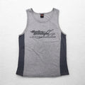 HARLEY DAVIDSON 90年代 USA製 タンクトップ L グレー コットン HONOLULU HAWAII 両面プリント