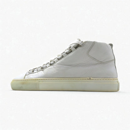 BALENCIAGA アリーナ ARENA OPAQUE レザー ハイカットスニーカー 27cm ホワイト 412381