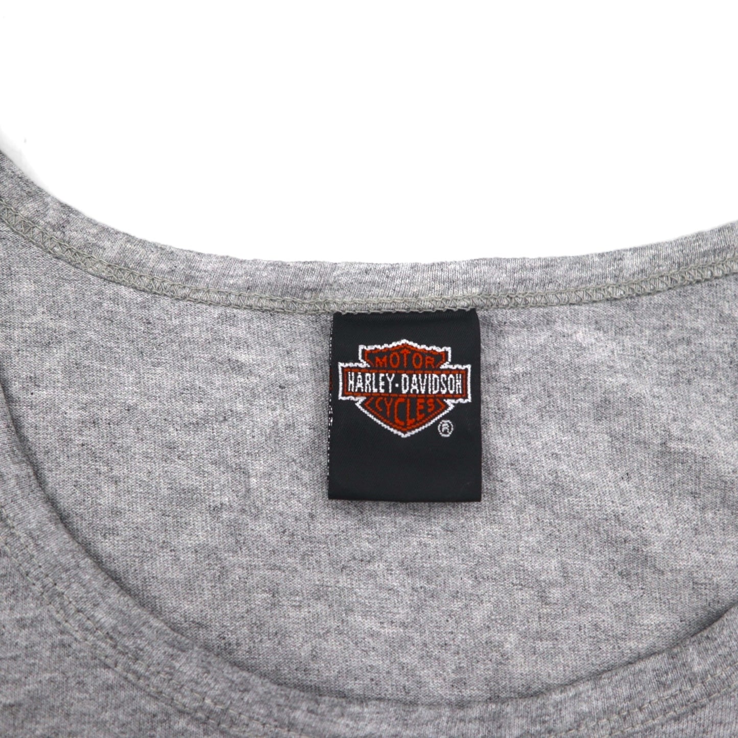 HARLEY DAVIDSON 90年代 USA製 タンクトップ L グレー コットン HONOLULU HAWAII 両面プリント
