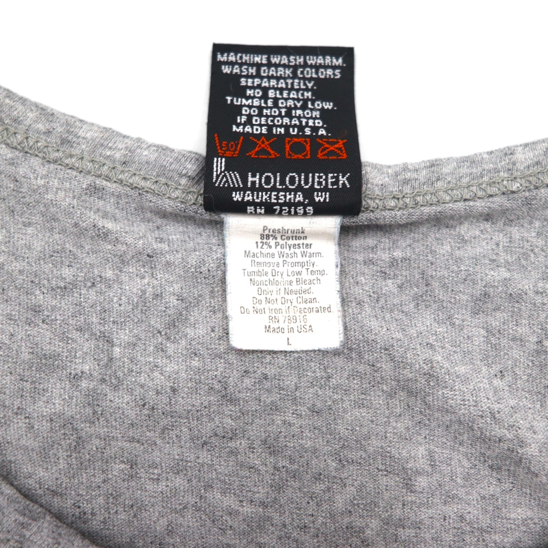 HARLEY DAVIDSON 90s Made in USA Tank Top L Grey Cotton HONOLULU HAWAII Double-sided Print
